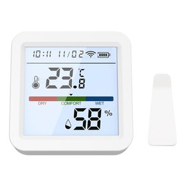 Hsthe Sea Room Thermometer Hygrometer, Digital Bluetooth Indoor Humidity Meter with Intelligent Warning and Data Storage, Temperature Monitoring