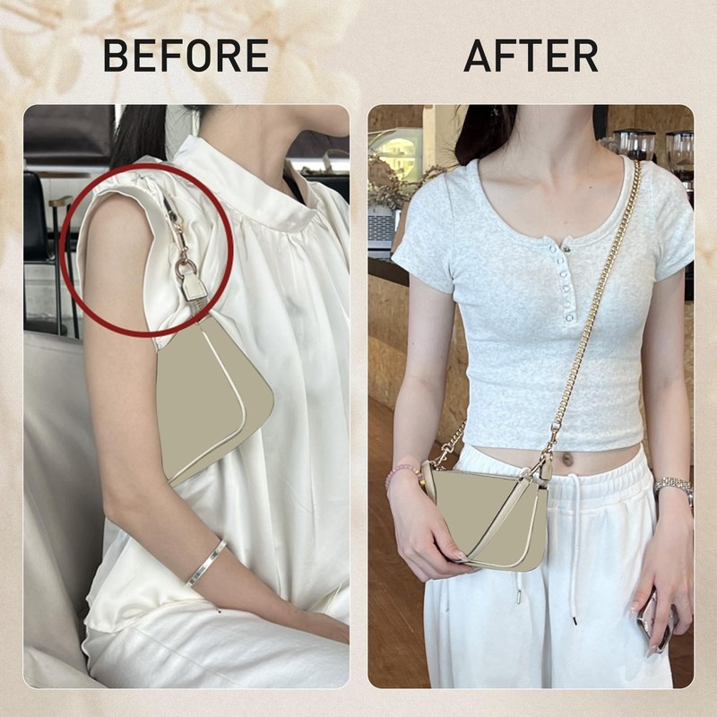 OAikor Iron Flat Antique Bag Chain Strap for Replacement Purse