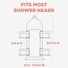Zenith Expandable Handheld Shower Head/Large Bottle Caddy, Stainless Steel