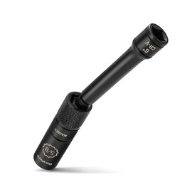 DURATECH 5/8" Swivel Magnetic Spark Plug Socket, 1MM Thin Wall Spark Plugs Socket with 12-Point, Enhanced Magnetic Head & Manganese Phosphate Coating, 3/8" Drive x 6" Total Length, Cr-V Steel Made