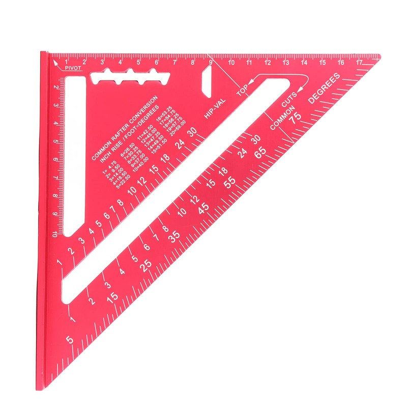 Woodworking Triangle Aluminium Alloy Electrophoresis Paint Clear Scale Carpenter's Angle