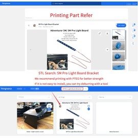 Yilirongren 3D Printer Accessories LED Light Board Bright Cold White Adventuer 5M/ Pro, 24V LED Light Board Replacement for Flashforge Adventurer 5M/ Pro 3D Printer