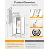 VIANIS 2 Pack White Dusk to Dawn Outdoor Wall Lantern,