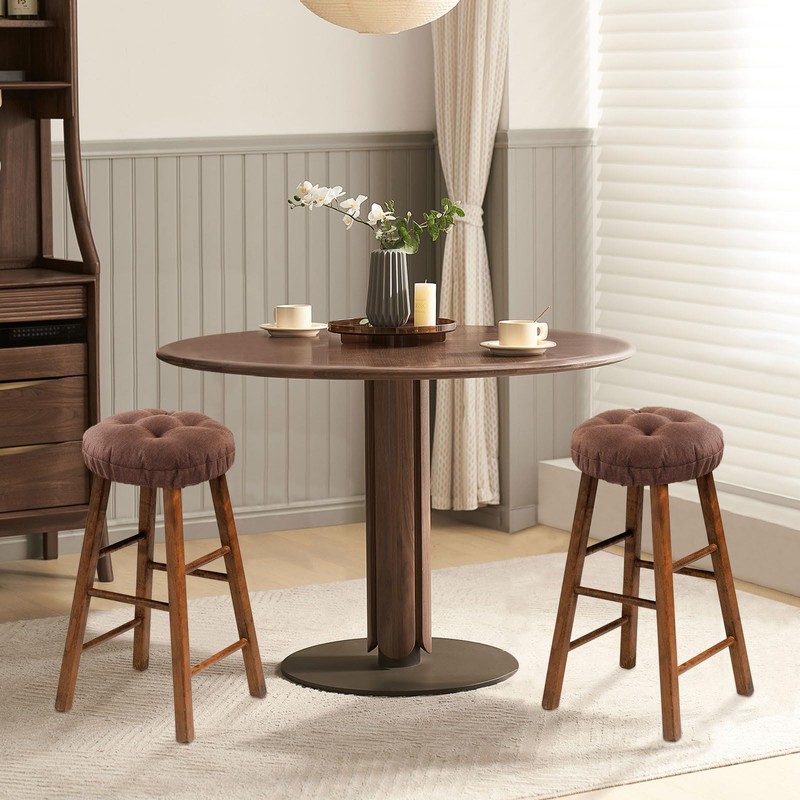 LYLNBYWK Bar Stool Covers Set of 4, Stool Covers Round