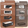 Eastherry Under Bed Storage Containers with Wheels, 9.5 inches Higher