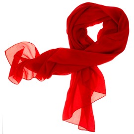 Dolce Abbraccio by RiemTEX ® Women's Lady Sunshine Silk Scarf Shawls with High Silk Rich Pashmina Stole Shawl Scarf Women's Silk Scarf Elegant Scarves (Lady Sunshine Seidentuch) - red, size: 180 x 90 cm