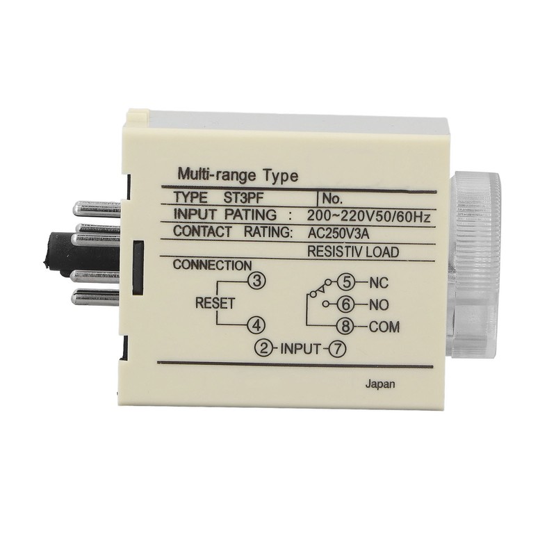 Time Delay Relay Long Lasting Fine Workmanship Small Volume ABS