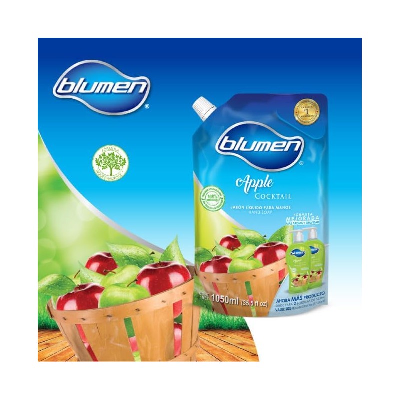 BLUMEN Jabón LÍquido Apple Cocktail 1050 ml