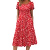 Zeagoo Women Dress with Pockets Floral Print Sundress Summer Casual