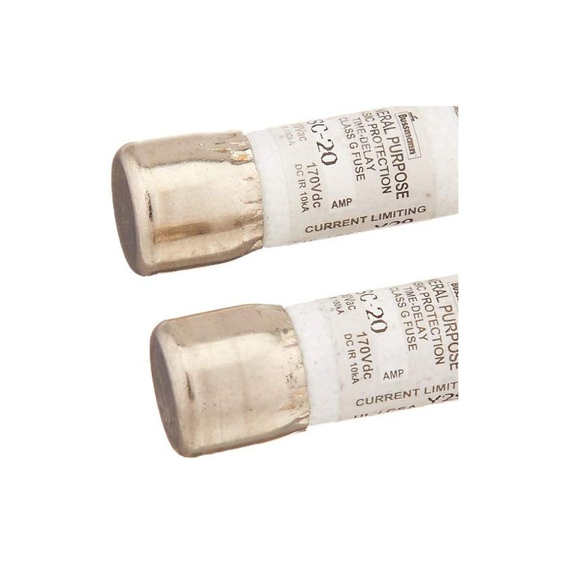 Bussmann BP/SC-20 20 Amp Time-Delay Class G Melamine Tube, 600V