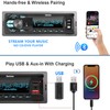Qulokar Single DIN Multimedia Car Stereo Radio,7 Character LCD,Bluetooth with