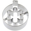 Cotta Christmas Cookie Cutter Ornament Flower, Silver, W5 4xl6 2xh2