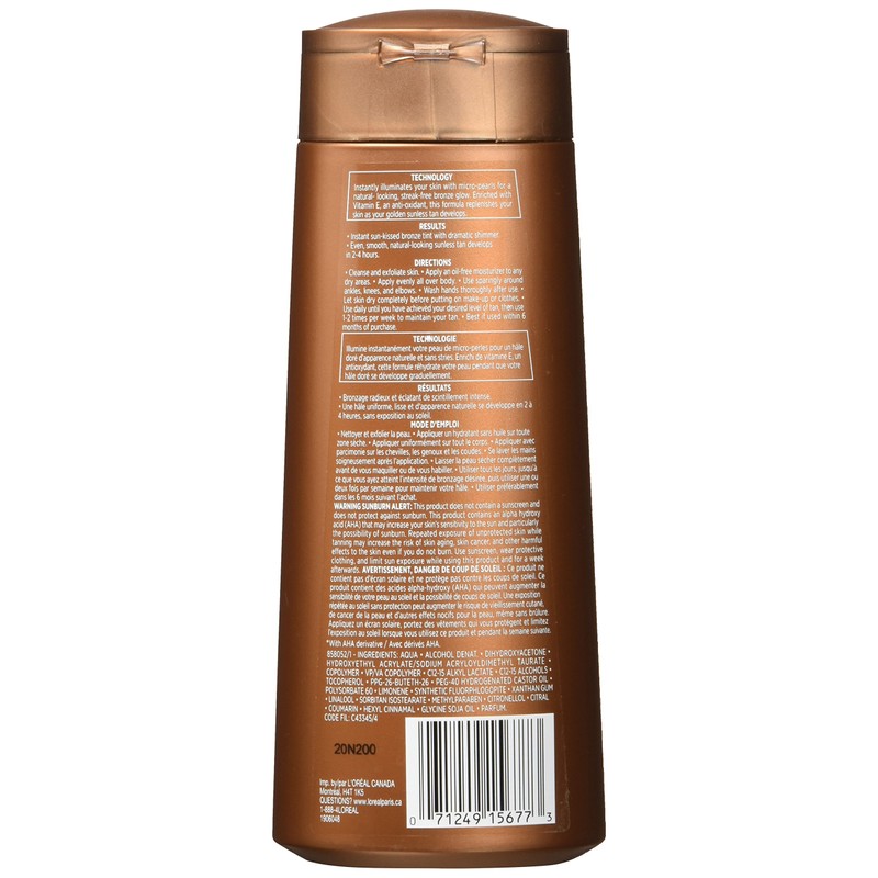 L’Oréal Paris Tinted Self-Tanning Luminous Bronzer, Sublime Bronze, With Vitamin
