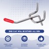 xelea 25x Single Pegboard Hooks 50mm Board Slat Wall Retail