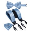 Men's Paisley Suspenders and Bow Tie Set for Formal Wear