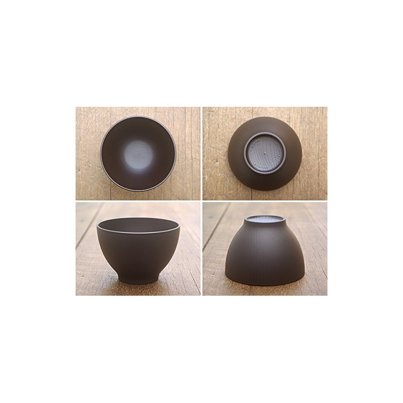 Tableware East Wood Grain Soup Bowl S (Dark Brown) Mat