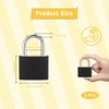 WVD 2 Pcs Luggage Lock, Mini Black Locker Lock, Padlock