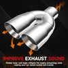 Dual Exhaust Tip 3 Inch Inlet 4 Inch Outlet 12"