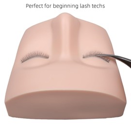 Lash Doll Head with Eyelids for Practice - Lash Mannequin (White)