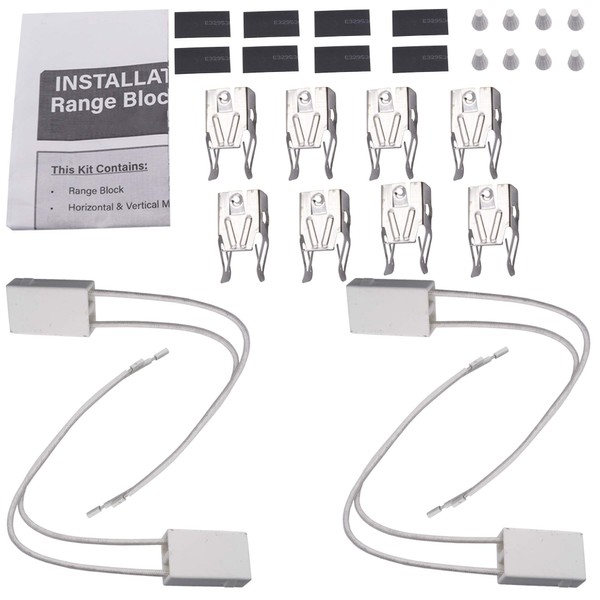 Supplying Demand 12001676 19950027 4 Pack Electric Range Cooktop Terminal Block Receptacle and Wire Replacement Kit