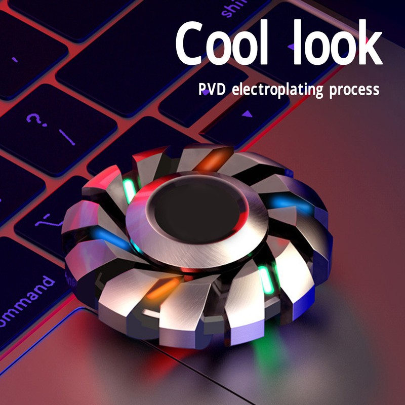 Luminous Fingertip Rotating Toy Stress Reduction and Anxiety Relief Cool