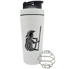 JAW REX Ancient Warriors Protein Steel Shaker (750 ml) (White Knight)