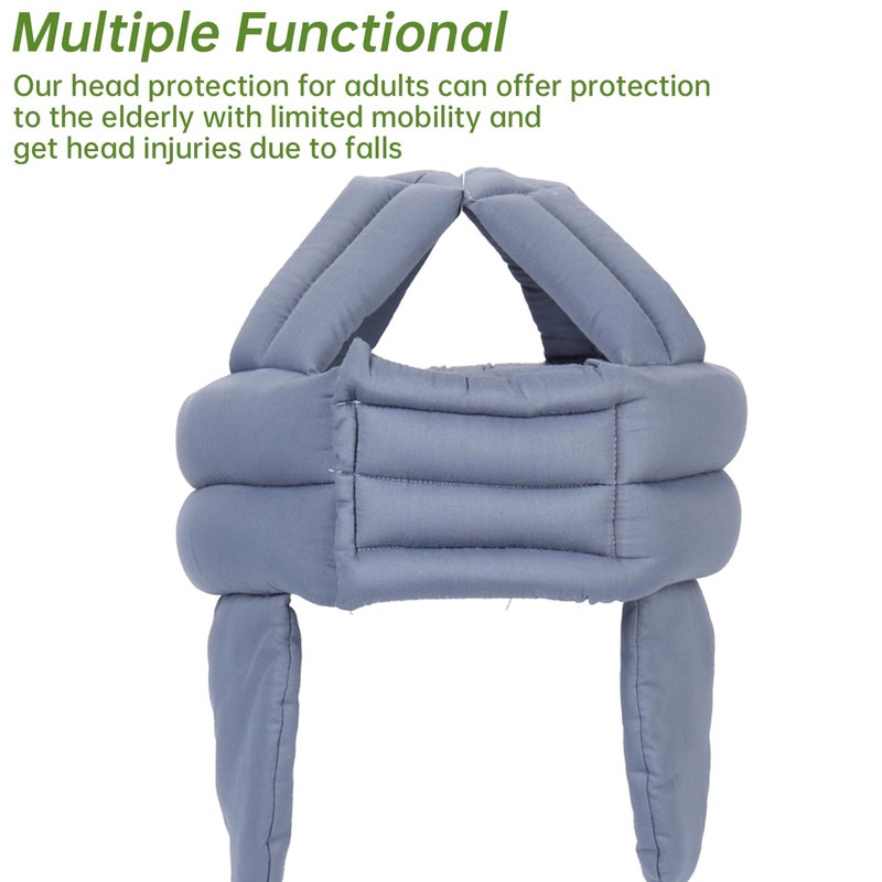 Thick Soft Elderly Protective Helmet, Special Needs Hat with Breathable,