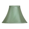 Oaks Lighting Faux Silk Empire Shade 8-inch Sage Green, Fabric