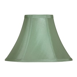 Oaks Lighting Faux Silk Empire Shade 8-inch Sage Green, Fabric