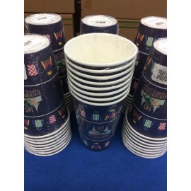 WCN GROUP KENTUCKY DERBY 145 16 oz PAPER CUPS 8 PACK LOTS 48 CUPS BLOWOUT SALE