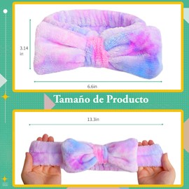 Triko Paquete de 3 Diademas de Microfibra para Maquillaje, Diademas de Spa para Mujer, y Lavar la Cara, Accesorios de Spa para Mujeres, Banda Facial Suave para el Cuidado de la Piel y el Cabello, Skincare