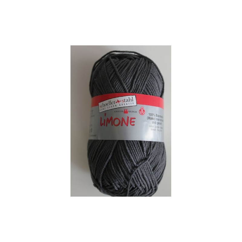 Limone Schoeller + Steel 100% Cotton 50 g Colour 144-Anthracite