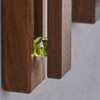 Wall Towel Rack Punch Wooden Towel Hook for Kitchen Bathroom