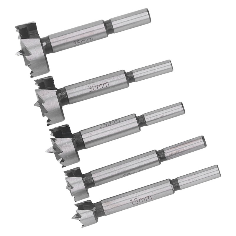 5pcs Forstner Bit Set Professional Multitooth Flat Wing Drill Bits