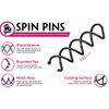 30pcs Spiral Bobby Hair Pins, Non-Scratch Round Tips Twist Screw