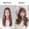 AQUADOL Wig, Long, Full Wig, Gradient, Curl, Pink, Black Hair,