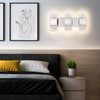 MELUCEE 3-Light Brushed Nickel Vanity Light Bar LED Bathroom Lighting