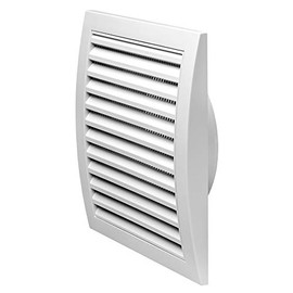 Exhaust Hood Vent with Built-in Pest Guard Screen, White, Air Vent Cover, HVAC Exhaust Vent Duct Cover, Exhaust Cap (6'' Inch, White X)
