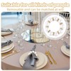 60pcs Pearl Napkin Rings, Metal Elegant Beaded Napkin Rings Holders