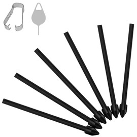 Flintronic S-Pen Replacement Tips Replacement Touch Stylus Tips Replacement Tip with Tweezer Tool for Galaxy Tab S6/S7/S7+/S6 Lite/Note10/Note 5G/Note10+/Note10+ 5G/Note20, 6 Pack Black