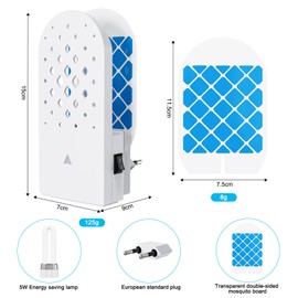 Obcarn fliegenfallen elektrischer fliegenfänger Tiny Mosquito Outdoor Und Indoor mückenschutz mit 5 Blau einseitig mückenfreipapier Fly Trap