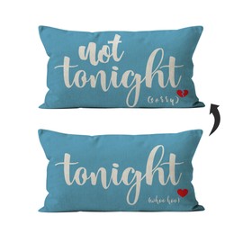 Mancheng-zi Bridal Shower Gifts,12x20 Pillow Cover,Bachelorette Gifts for Bride,Bridal Shower Gifts,Wedding Gifts,Bridal Shower Gifts for Bride to be,Funny Throw Pillows for Bedroom (Blue)