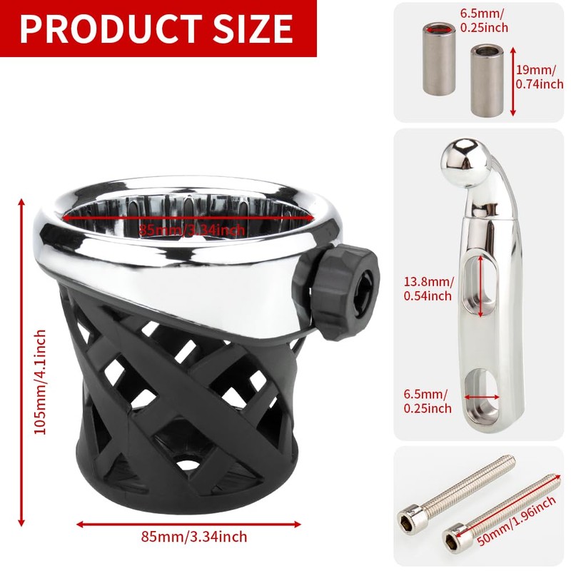 Goldwing GL1800 Motorcycle Handlebar Cup Holder Water Bottle Drink Holder