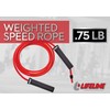 Lifeline Weighted Speed Rope Combining Resistance and Cardio Training, .75