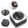 Wzhtuzi Kitchen Timer Magnetic Stainless Steel Square Kitchen Alarm Clock