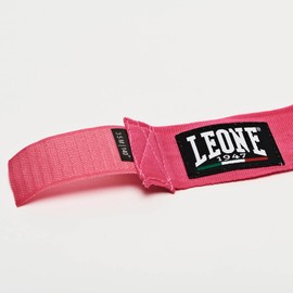 LEONE AB705/35PK Boxing Bandage, HAND WRAPS, Telescopic Type, Velcro Closure, Normal Size, 11.8 ft (3.5 m), Pink