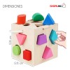Juego Didáctico Bebé Montessori Cubo De Madera Educativo