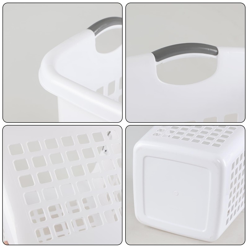 Eagrye 2 Bushel/70 L Large Ultra Square Laundry Basket, Plastic