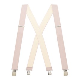 Suspender Store Undergarment Suspenders - 2-Inch Wide Soft Elastic - X-Back - Pin Clip - 48" for 5'9" to 6'2" tall