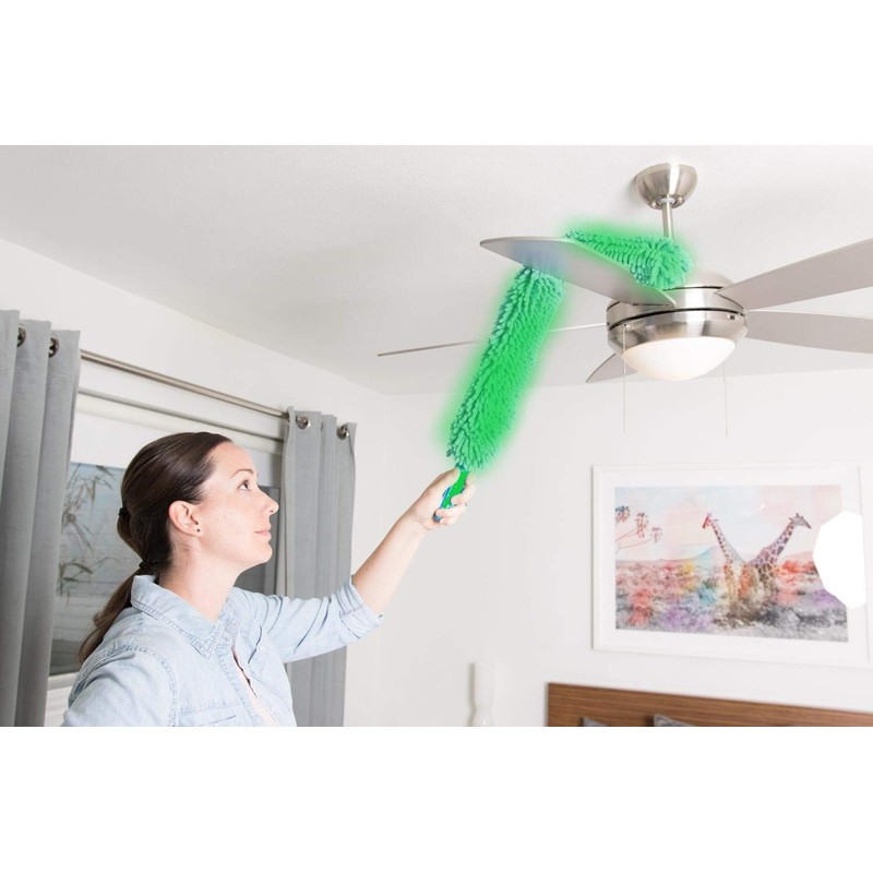 Sevia Flexible Microfiber Cleaning Duster with Extendable Rod for Home